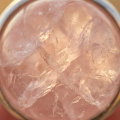 Zawieszka z naturalnym kwarcem różowym i srebrną stalą szlachetną - zdjęcie 3